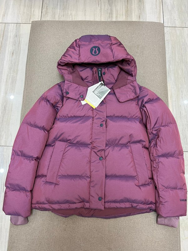 Lululemon Burgundy Hooded Puffer Jacket (Women's)