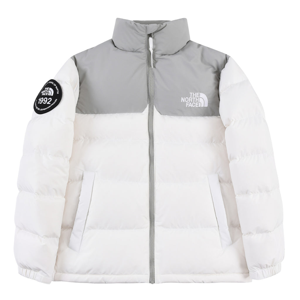 The North Face Nuptse 1992 Anniversary Down Jacket White Grey Colourblock
