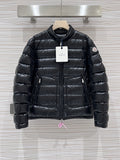 Moncler Black Acorus Glossy Down Jacket