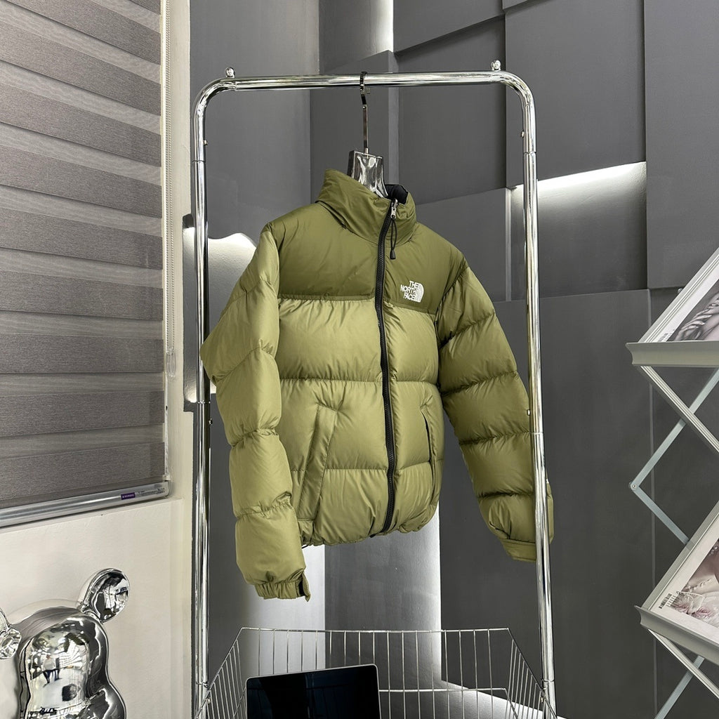 The North Face Nuptse Down Jacket Olive Green Tonal