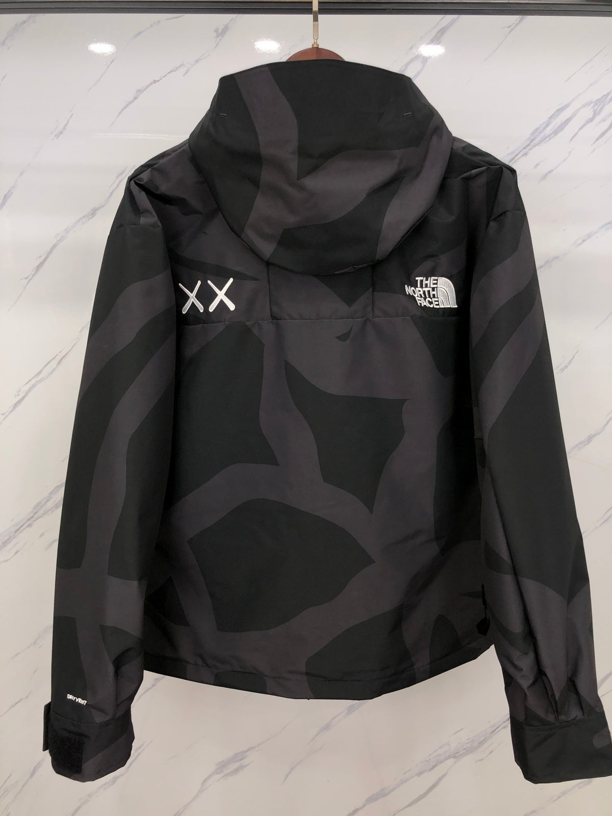 The North Face × KAWS DryVent Mountain Jacket Black XX Allover Print