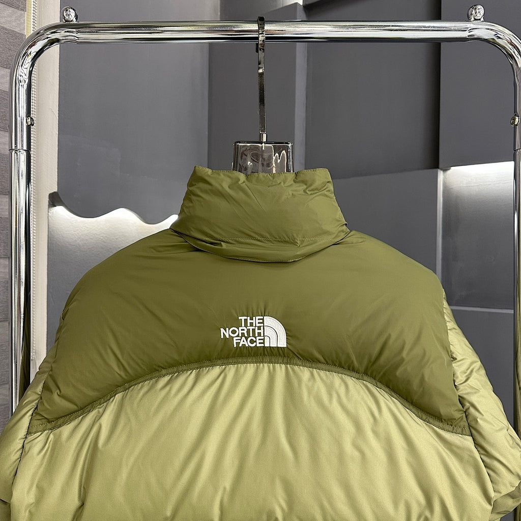The North Face Nuptse Down Jacket Olive Green Tonal
