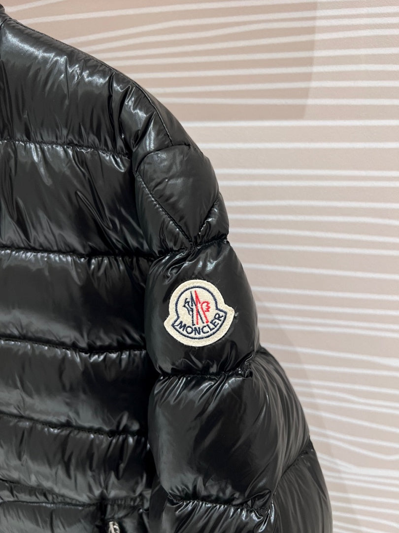 Moncler Black Acorus Glossy Down Jacket
