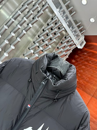 Moncler Grenoble Dark Grey Mountain Peak Logo Down Ski Jacket