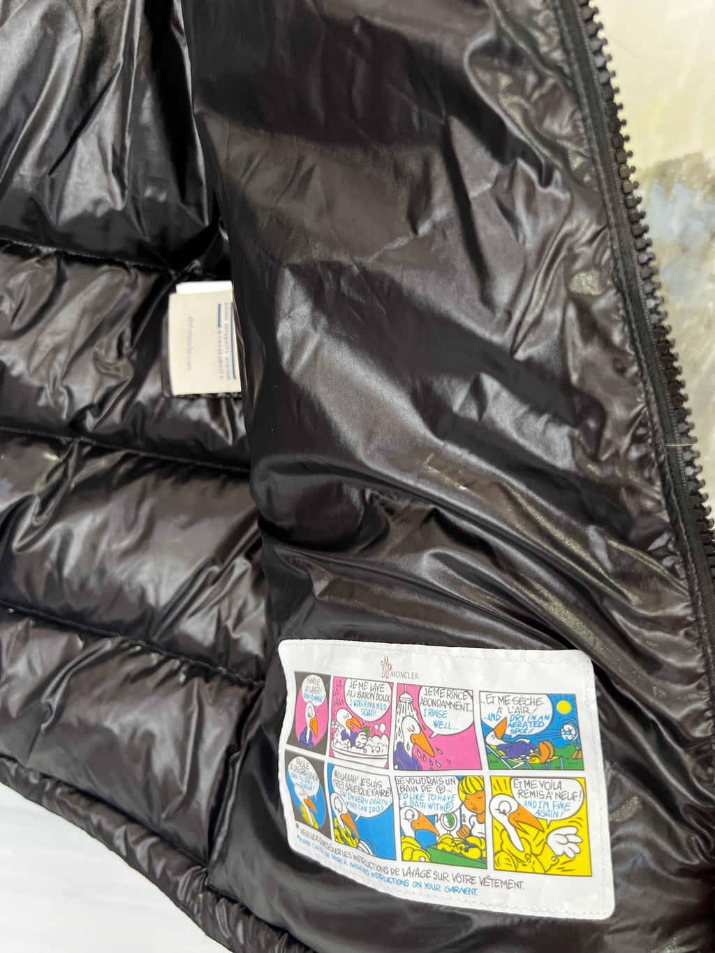 Moncler Black Maya Box Quilt Hooded Down Jacket