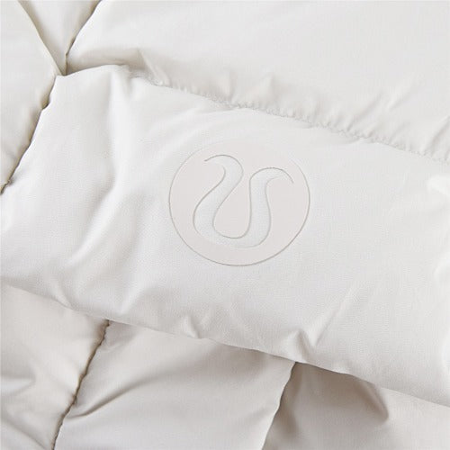 Lululemon Cream White Cropped Hooded Puffer Jacket (Women's)