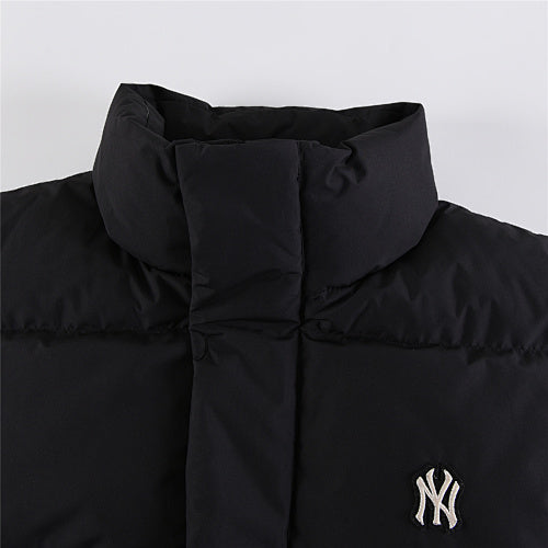 MLB NY Yankees Black Stand Collar Puffer Down Jacket