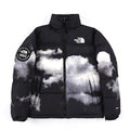 The North Face Nuptse 1992 Anniversary Cloud Print Down Jacket Black