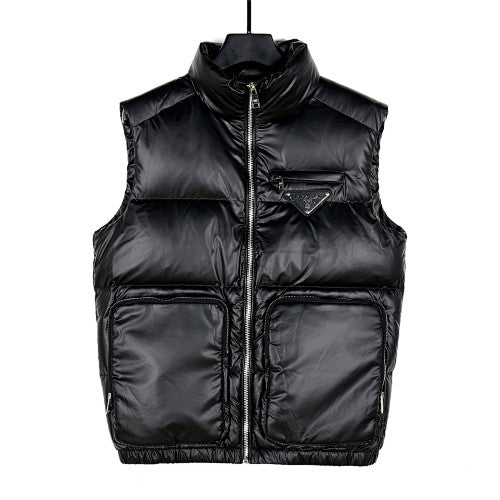 Prada Black Re-Nylon Quilted Down Vest