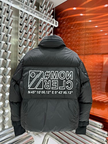 Moncler Grenoble Dark Grey Mountain Peak Logo Down Ski Jacket