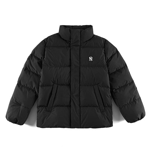 MLB NY Yankees Black Stand Collar Puffer Down Jacket