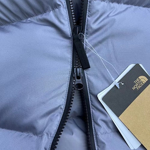 The North Face Nuptse Hooded Down Jacket Silver Grey