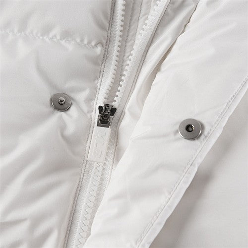MLB NY Yankees White Stand Collar Puffer Down Jacket