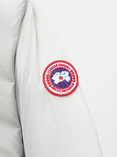 Canada Goose White Lodge Hooded Down Jacket