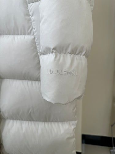 White Oversized Maxi Hooded Down Coat