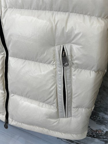 Moncler Cream White Oversized Hooded Down Jacket (Women's)