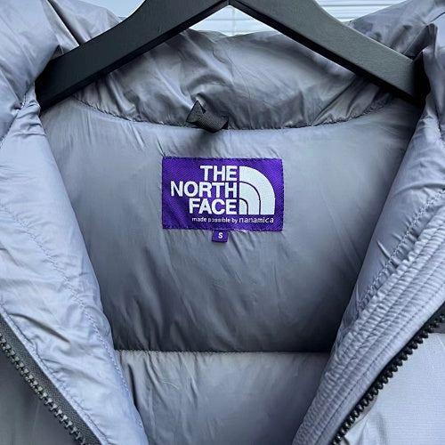The North Face Nuptse Hooded Down Jacket Silver Grey