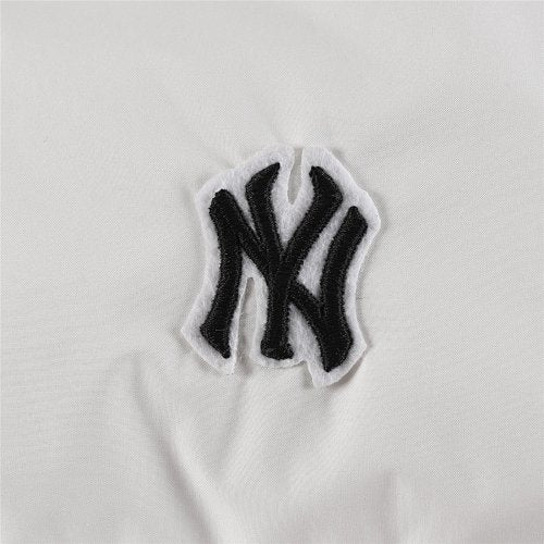 MLB NY Yankees White Stand Collar Puffer Down Jacket