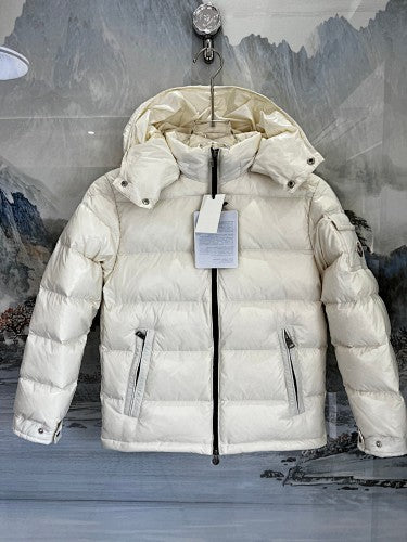 Moncler Cream White Oversized Hooded Down Jacket (Women's)