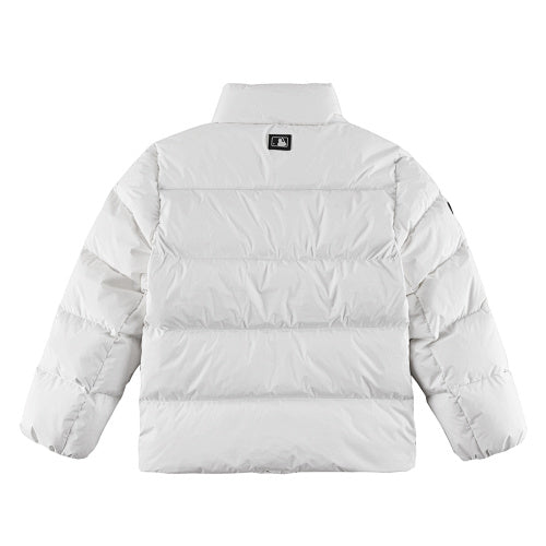 MLB NY Yankees White Stand Collar Puffer Down Jacket