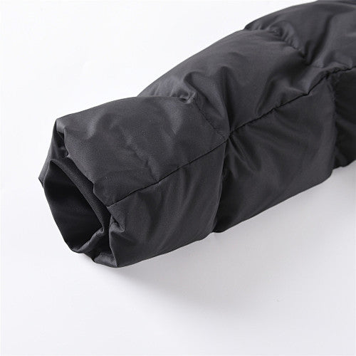 Lululemon Black Cropped Hooded Puffer Jacket (Women's)