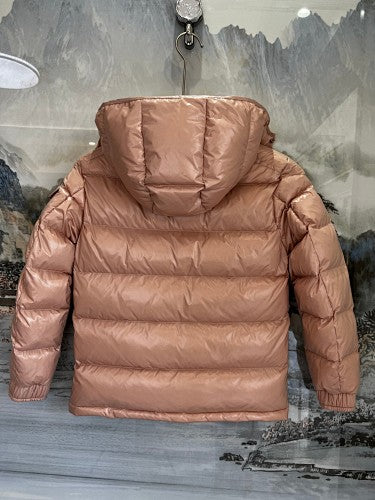 Moncler Rose Gold Pearlescent Hooded Down Jacket (Women's)