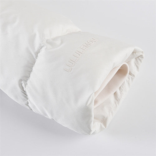 Lululemon Off White Cropped Hooded Puffer Jacket (Women's)