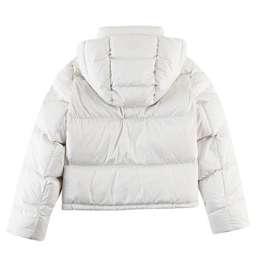 Lululemon Off White Cropped Hooded Puffer Jacket (Women's)