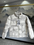 The North Face × KAWS Nuptse Down Jacket Cream XX Allover Print