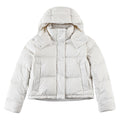 Lululemon Off White Cropped Hooded Puffer Jacket (Women's)