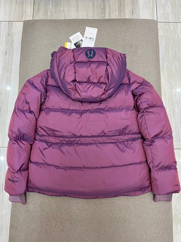 Lululemon Burgundy Hooded Puffer Jacket (Women's)