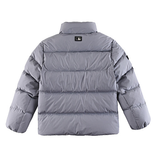 MLB NY Yankees Grey Stand Collar Puffer Down Jacket