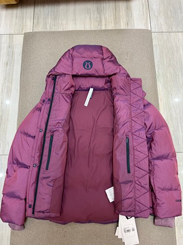 Lululemon Burgundy Hooded Puffer Jacket (Women's)