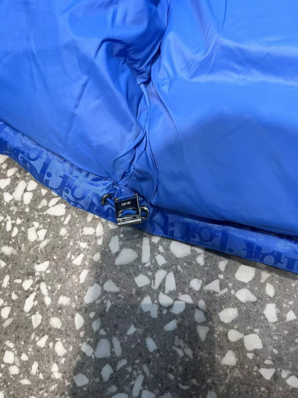 Dior Blue Oblique Jacquard Quilted Down Vest