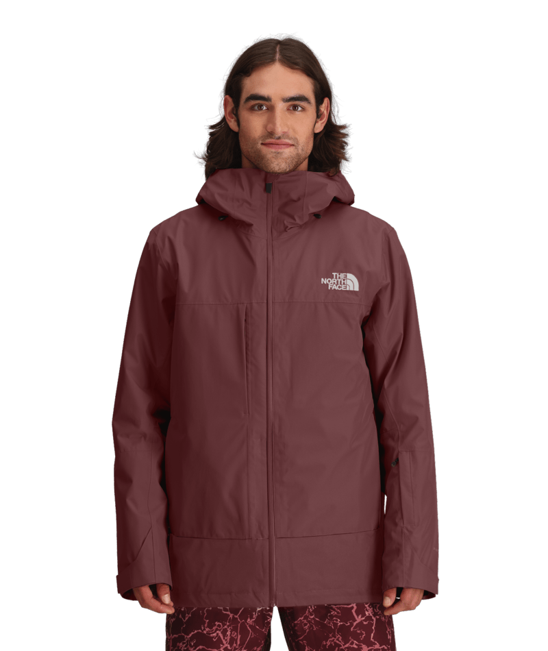 The North Face Burgundy Waterproof Hooded Ski Shell Jacket
