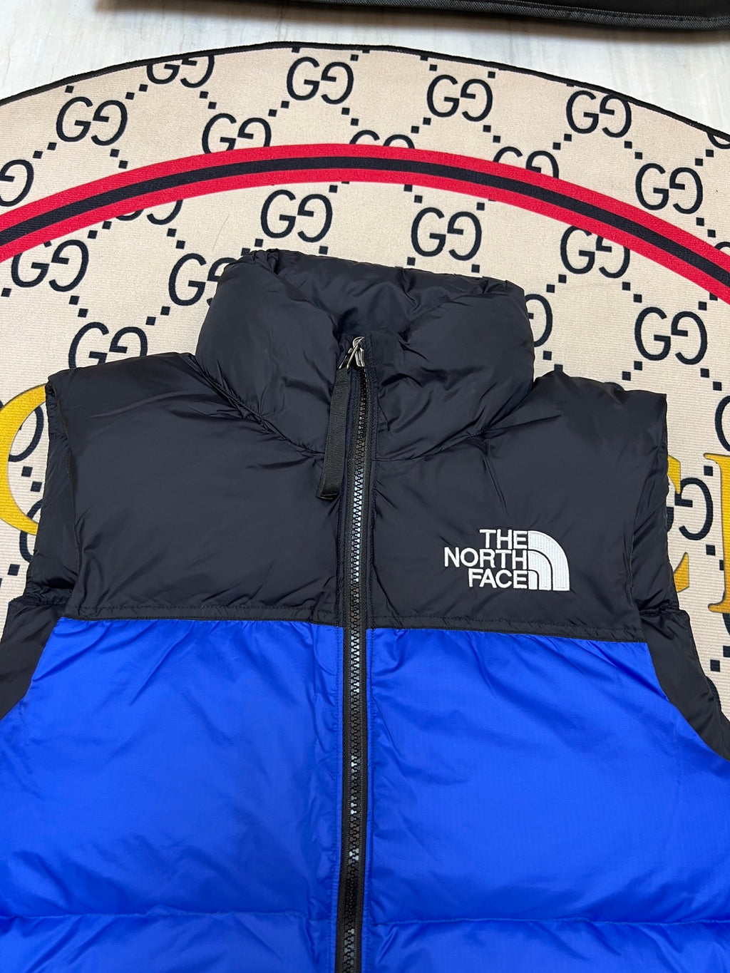 The North Face Blue/Black 1996 Retro Nuptse Down Vest