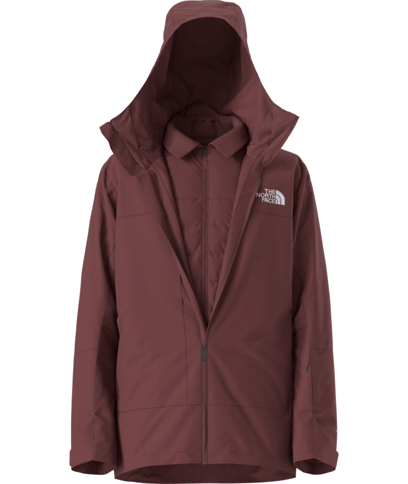 The North Face Burgundy Waterproof Hooded Ski Shell Jacket