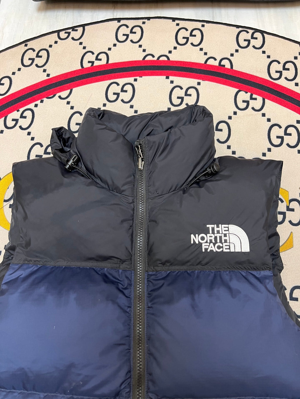 The North Face Navy/Black 1996 Retro Nuptse Down Vest