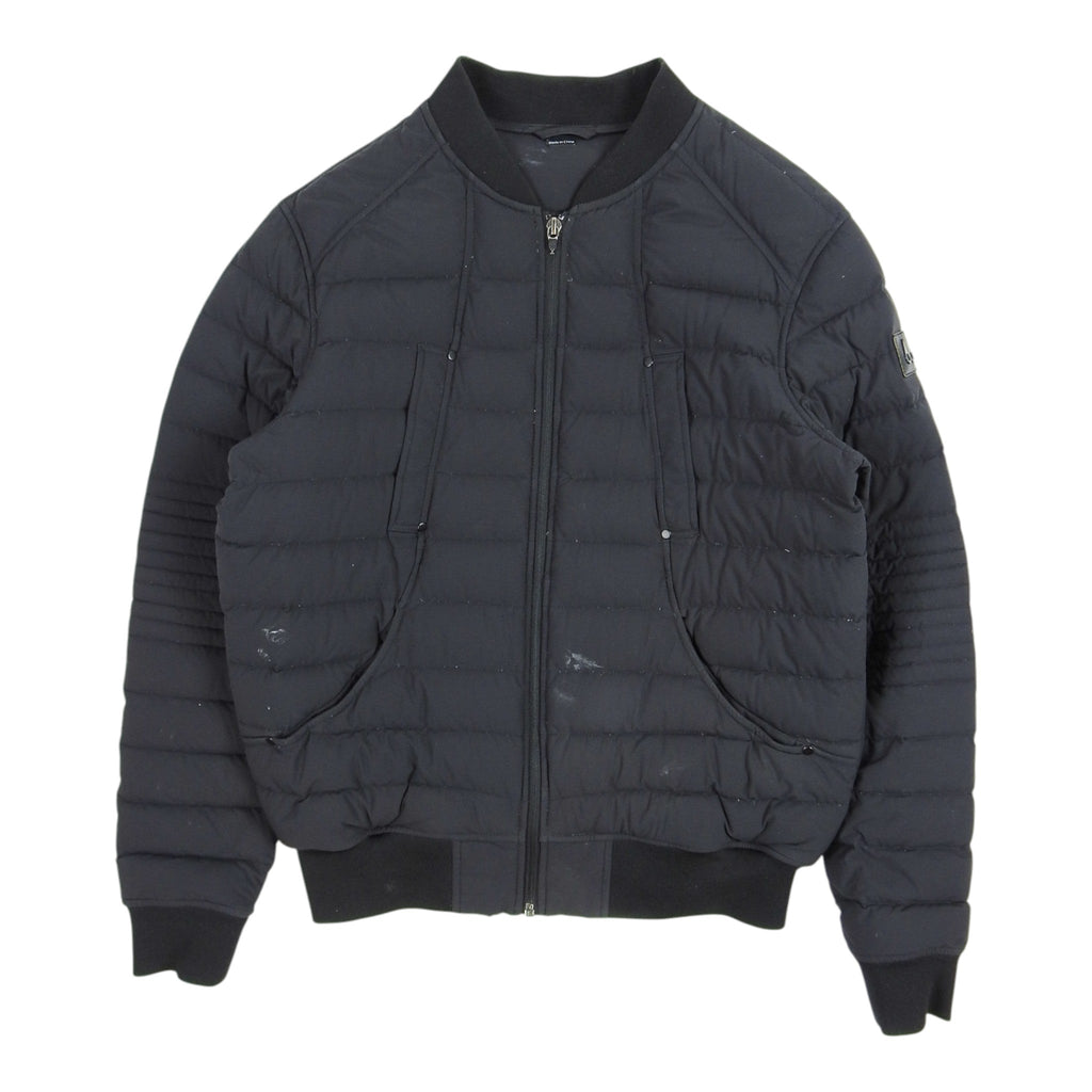 Moncler Black Lightweight MA-1 Bomber Down Jacket