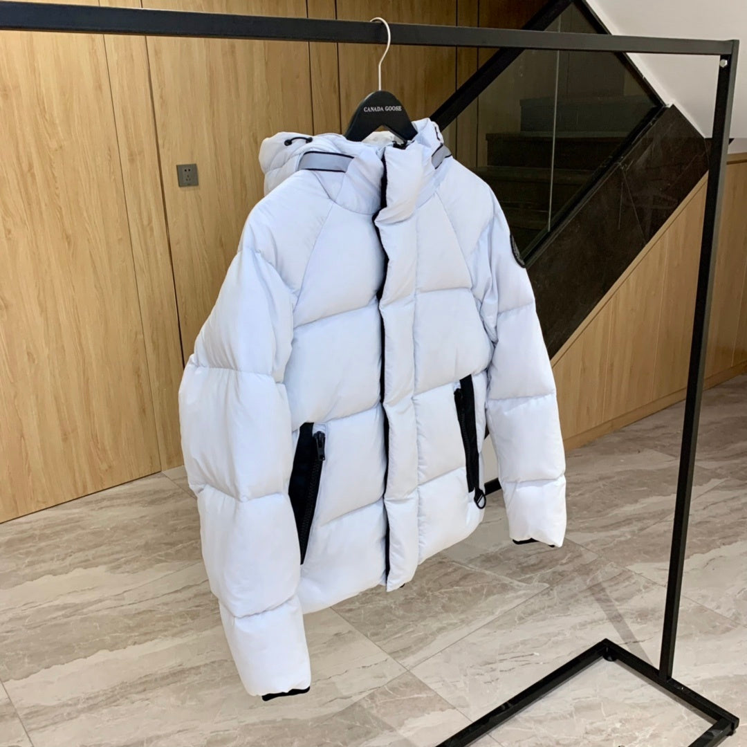 Canada Goose Crofton Down Hoody White Hooded Jacket