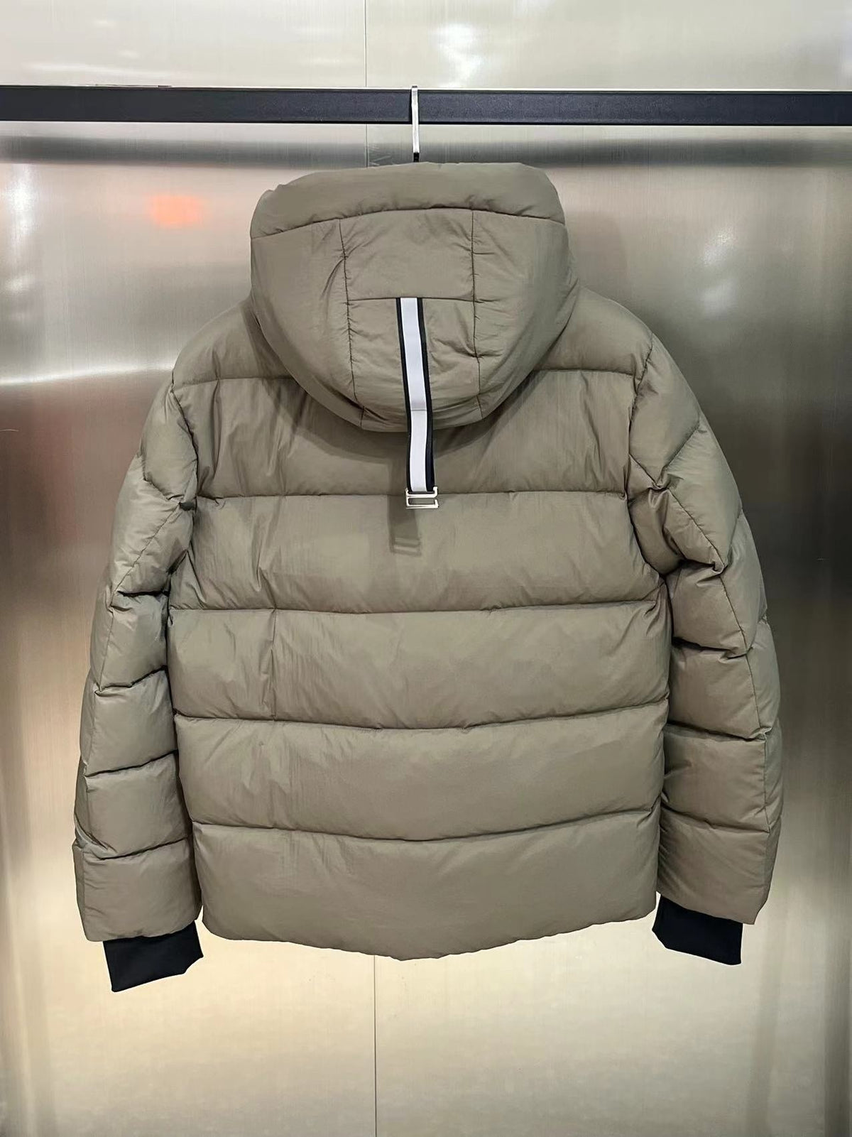 Canada Goose Crofton Down Hoody Khaki Tan Hooded Jacket