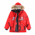 Canada Goose Snow Mantra Parka Down Coat Red Fur Hood