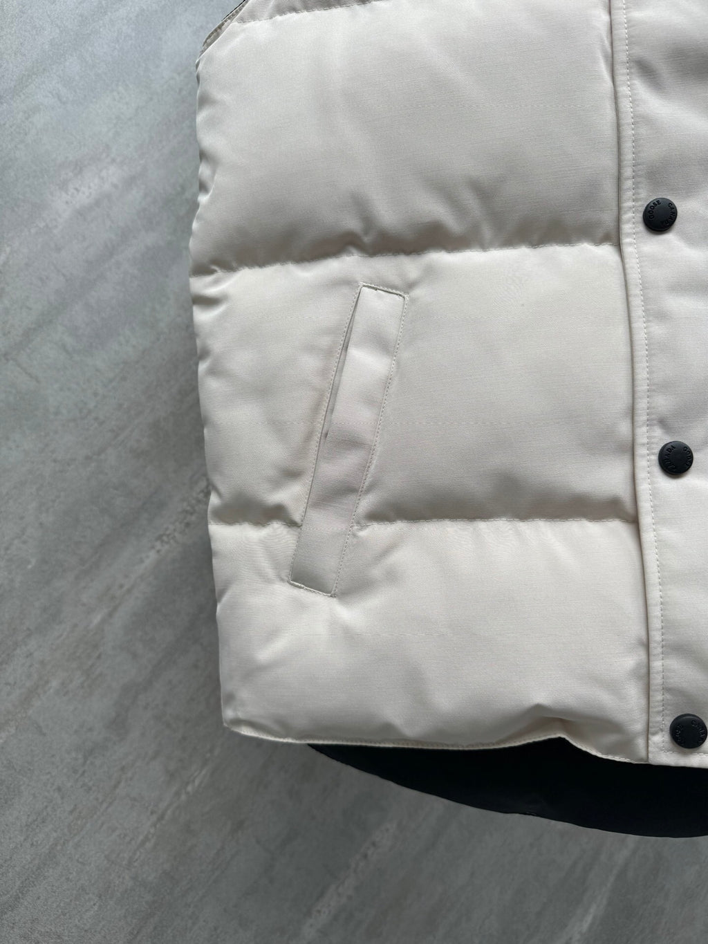 Stone Island Cream Quilted Down Vest