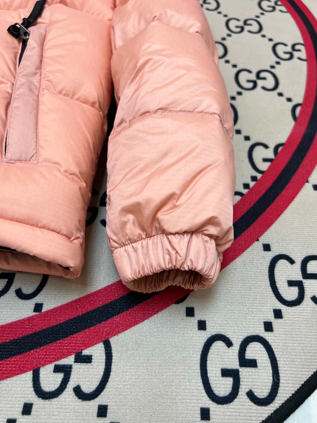 The North Face Nuptse Down Jacket Pink Black Colourblock