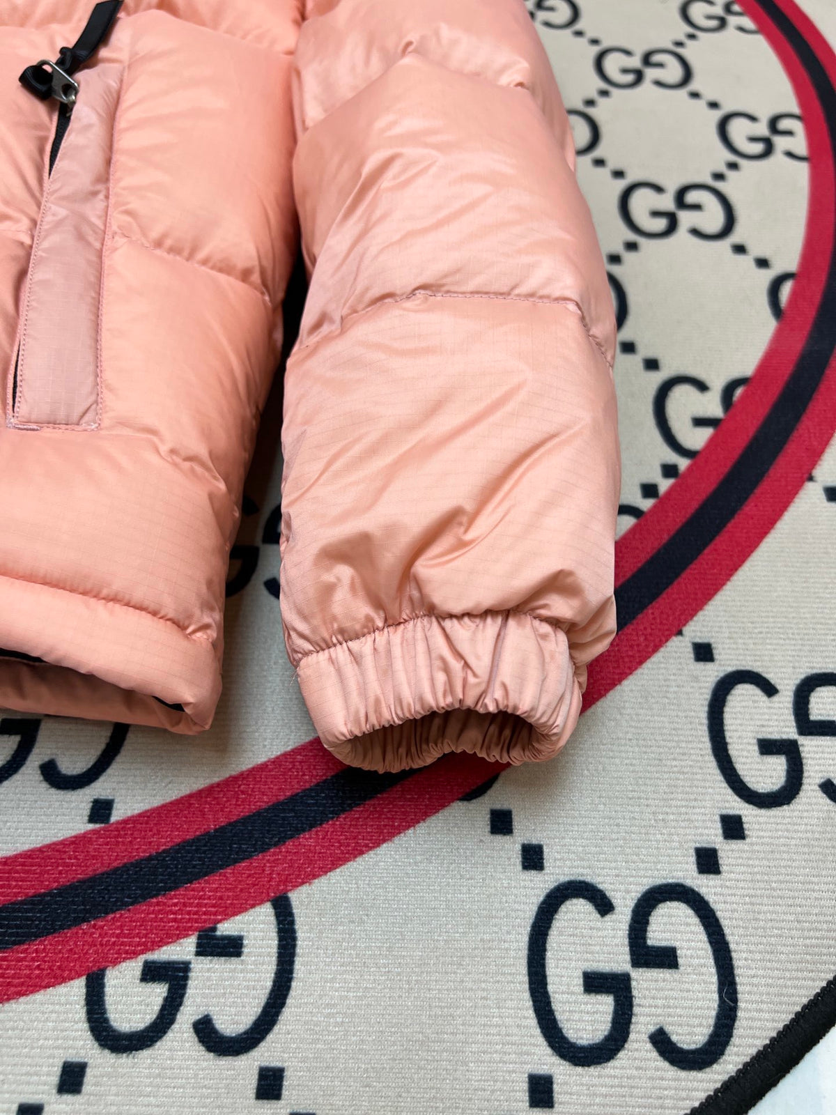 The North Face Nuptse Down Jacket Pink Black Colourblock
