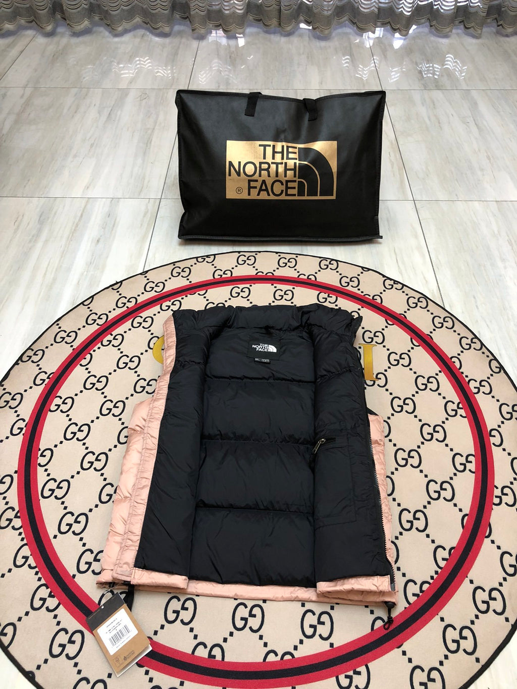 The North Face Pink/Black 1996 Retro Nuptse Down Vest