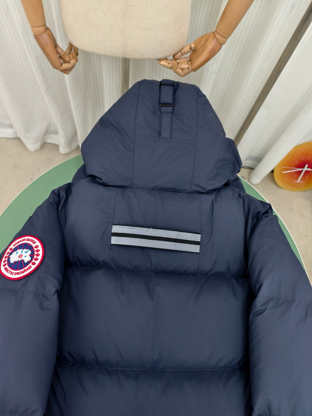 Canada Goose Navy Lawrence Puffer Hooded Down Jacket