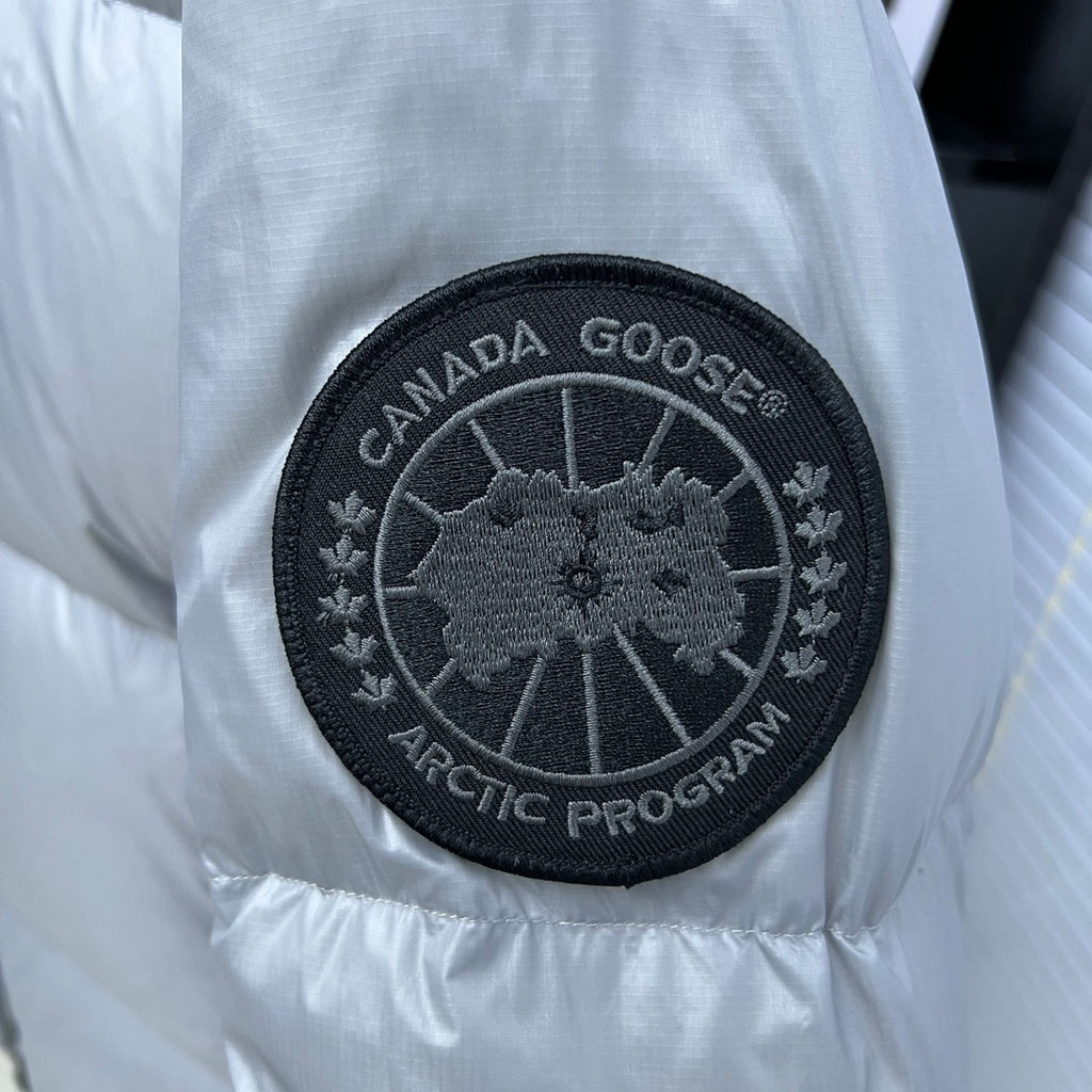 Canada Goose Silver Glossy Freestyle Hooded Down Jacket