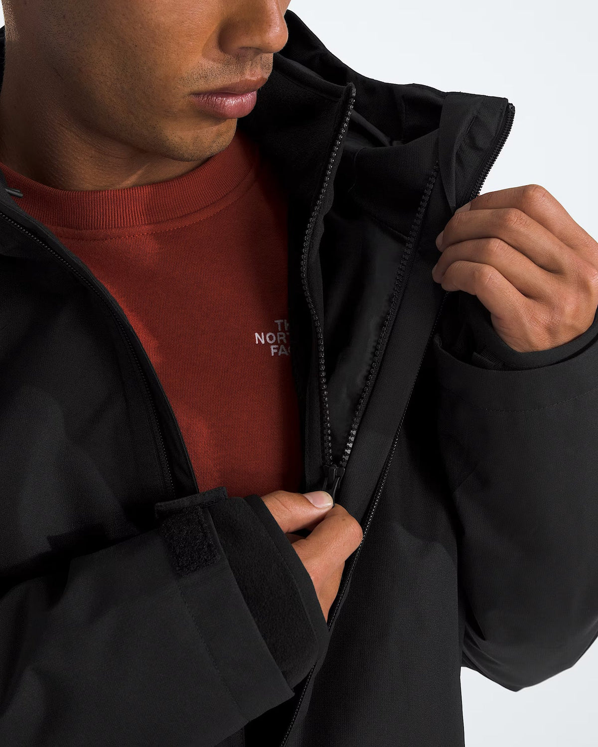 The North Face Black DryVent Waterproof Hooded Rain Jacket