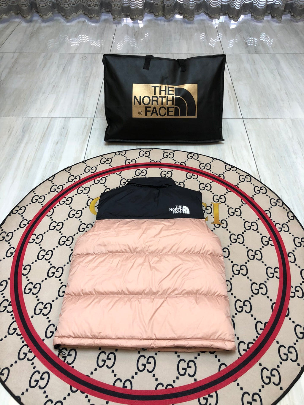 The North Face Pink/Black 1996 Retro Nuptse Down Vest